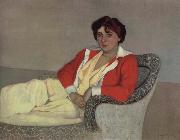 Felix Vallotton The Red Cardigan oil painting artist